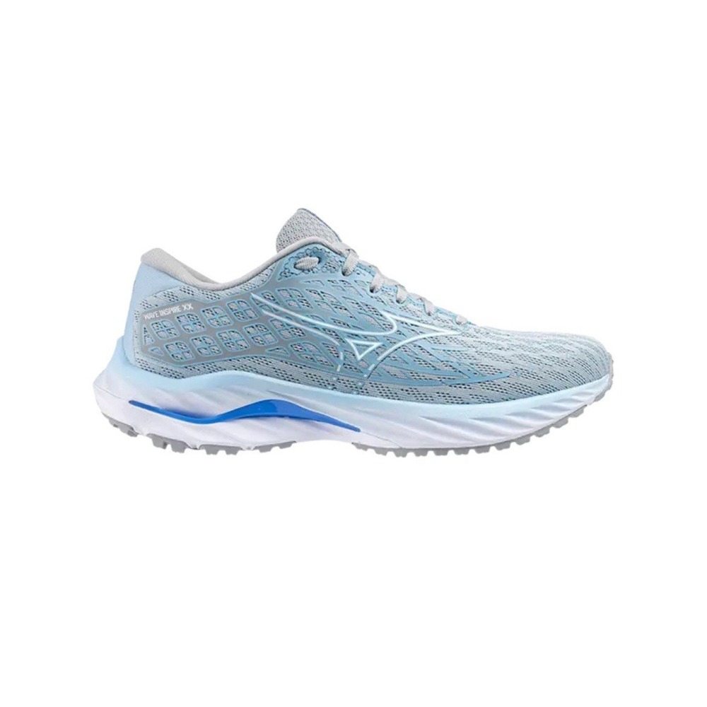 Mizuno Wave Inspire 20 Women's‎ Cerulean Blue White Running Shoes Size 9.5